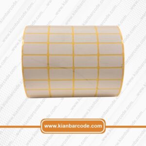 عکس لیبل کاغذی 12/25 چهار ردیفه 10000 عددی