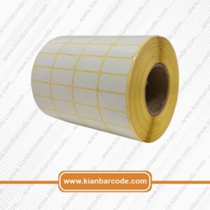 عکس لیبل کاغذی 12/25 چهار ردیفه 10000 عددی